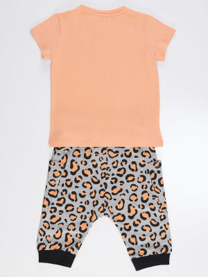 Leopard Girl T-shirt&Capri Set - 3