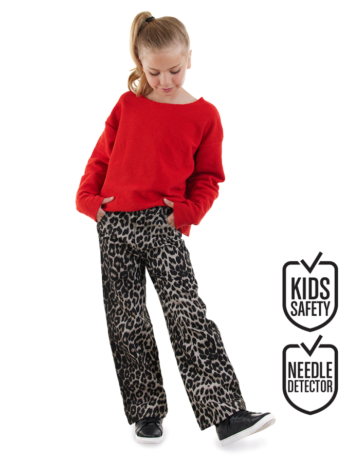 Leopard Girl Twill Cotton Pants - 1