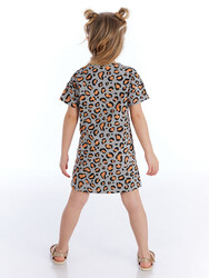 Leopard Grey Girl Dress - 2