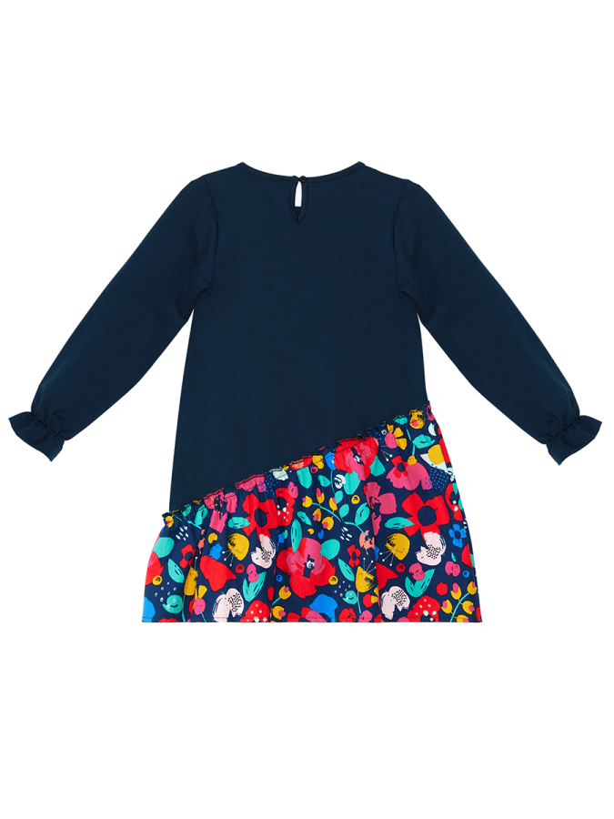 Leopard Navy Blue Girl Dress - 4