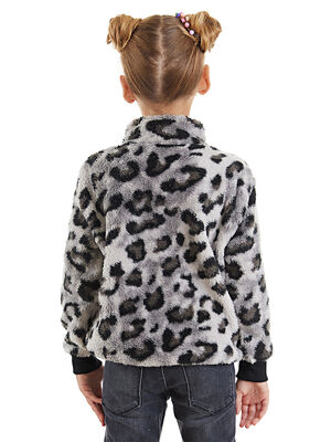Leopard Plush Girl Sweatshirt