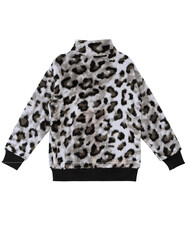 Leopard Plush Girl Sweatshirt - Thumbnail