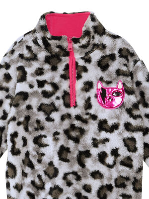 Leopard Plush Girl Sweatshirt