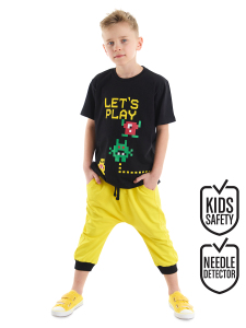Lets Erkek Çocuk T-shirt Kapri Şort Takım - MSHB&G