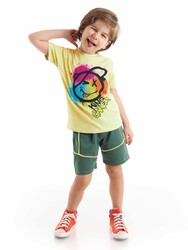Lets Smile Boy T-shirt&Shorts Set - Thumbnail