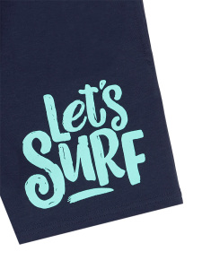 Let's Surf Erkek Çocuk Yazlık T-shirt Cepli Şort Takım - Denokids