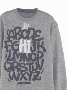 Letters Boy Grey Tracksuit - 5