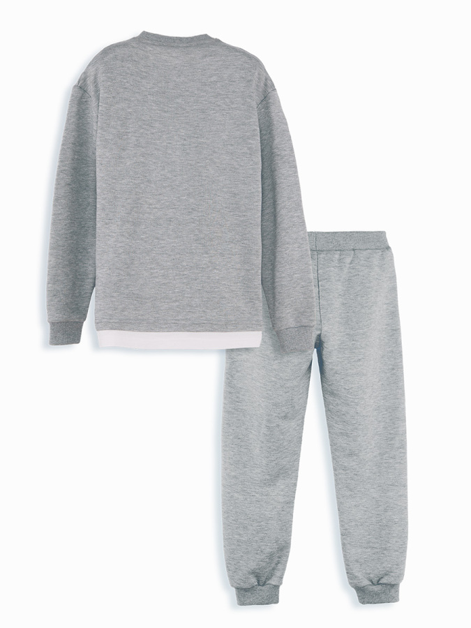 Letters Boy Grey Tracksuit - 4