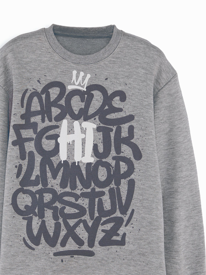 Letters Boy Grey Tracksuit - 5