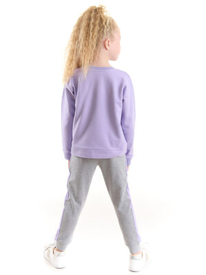 Lilac Leopard Girl Tracksuit