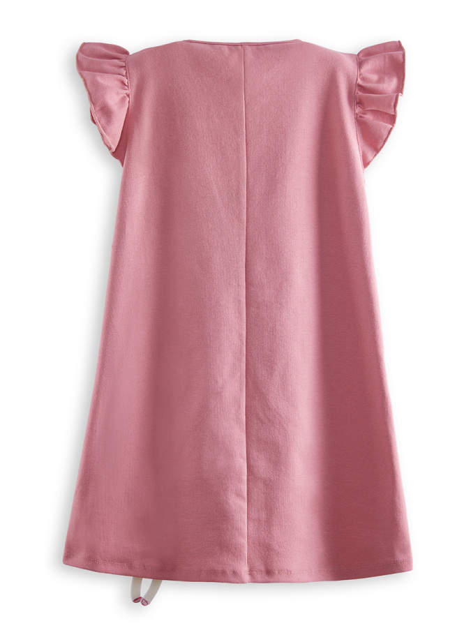 Lilycorn Kız Çocuk Pembe Yazlık Elbise - 4
