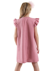 Lilycorn Kız Çocuk Pembe Yazlık Elbise - 2