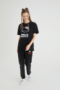 Lisanslı Baskılı Basic T-shirt Kalıp Pamuk - 3