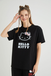 Lisanslı Baskılı Basic T-shirt Kalıp Pamuk - 4