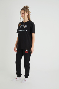 Lisanslı Baskılı Basic T-shirt Relaxed Kalıp Pamuk - 5