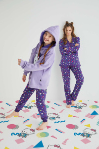 Lisanslı Baskılı Kapüşonlu Oversize Sweatshirt - 5