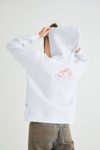Lisanslı Baskılı Kapüşonlu Oversize Sweatshirt - 2