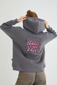 Lisanslı Baskılı Kapüşonlu Sweatshirt - 2