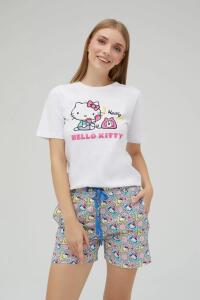 Lisanslı Baskılı Kısa Şortlu Pijama Takımı - 2