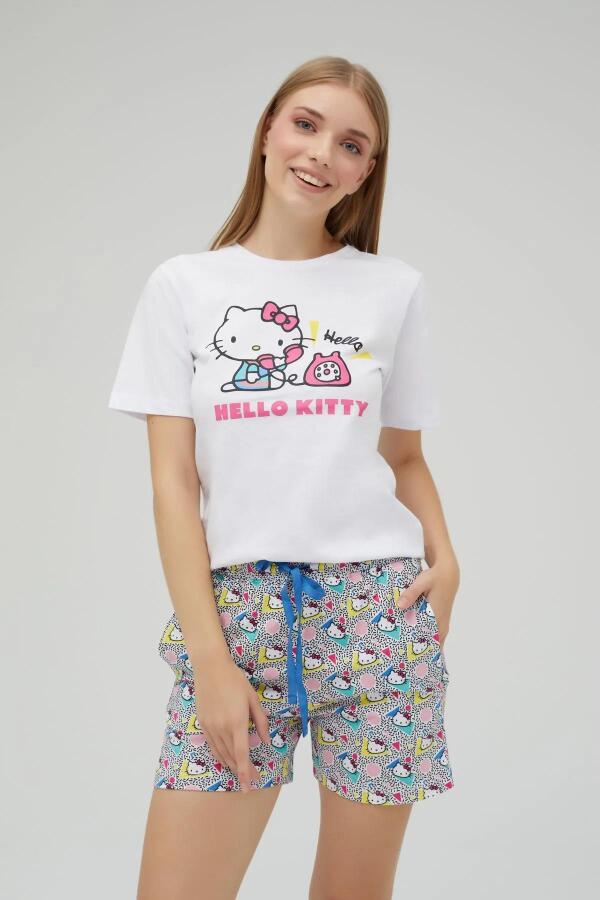 Lisanslı Baskılı Kısa Şortlu Pijama Takımı - 2