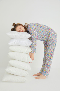 Lisanslı Düğmeli Uzun Kol Pijama Takım Roz-56 - 3