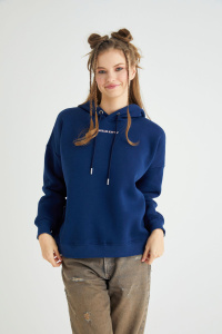 Lisanslı Kapüşonlu Kalın Sweatshirt - Hello Kitty
