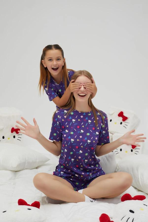 Lisanslı Kısa Kollu Şortlu Pamuklu Pijama Takımı - 2