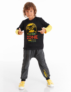 Loading Erkek Çocuk T-shirt Pantolon Takım - MSHB&G