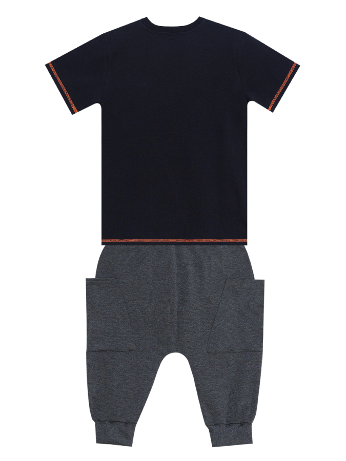 Loading Erkek Çocuk Yazlık T-shirt Kapri Takım - 4