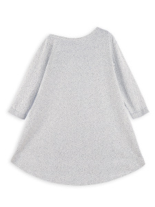 Loose Asymmetric Girl Grey Dress - 4