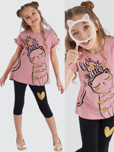 Love Cats Girl Tunic&Leggings Set - MSHB&G