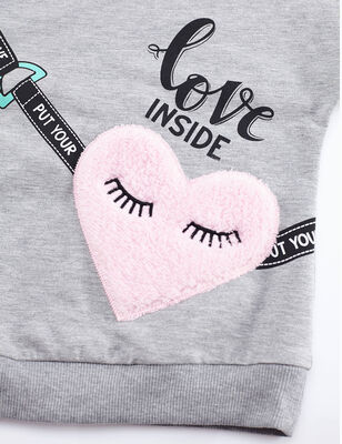 Love Inside Girl Sweatshirt&Leggings Set - 5