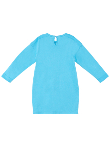 Love Rock Girl Blue Cotton Dress - 4