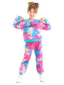 Love Tie-Dye Girl Tracksuit Set - 1