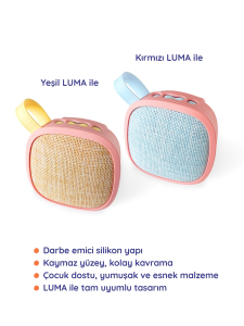 LUMA Pembe Koruyucu Silikon Kılıf - LUMA Şarkı ve Hikaye Kutusunu Darbe, Düşme ve Çizilmelere Karşı Korumak İçin Çocuk Dostu Esnek Kılıf - 2