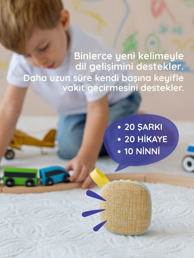Lumaverse Luma Şarkı ve Hikaye Kutusu - Eğitici Masalcı & Radyasyonsuz Uyku Ve Yol Arkadaşı - Yeşil - 2