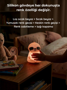 Lumaverse Lunora Beyaz Gürültü Makinesi | Bebek Uyku Cihazı | 7 Ses 9 Renk | Gece Lambası - 5