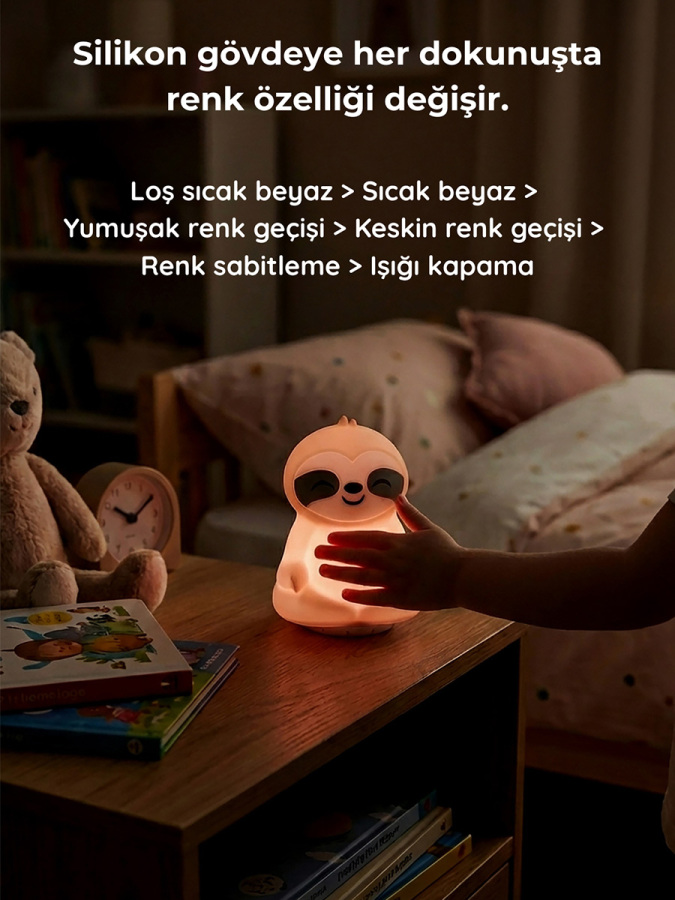 Lumaverse Lunora Beyaz Gürültü Makinesi | Bebek Uyku Cihazı | 7 Ses 9 Renk | Gece Lambası - 5
