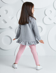 Magic Girl Pink/Grey Tunic+Leggings Set - 2