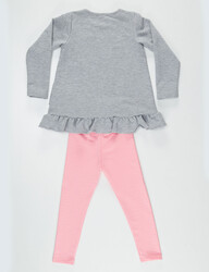 Magic Girl Pink/Grey Tunic+Leggings Set - 4