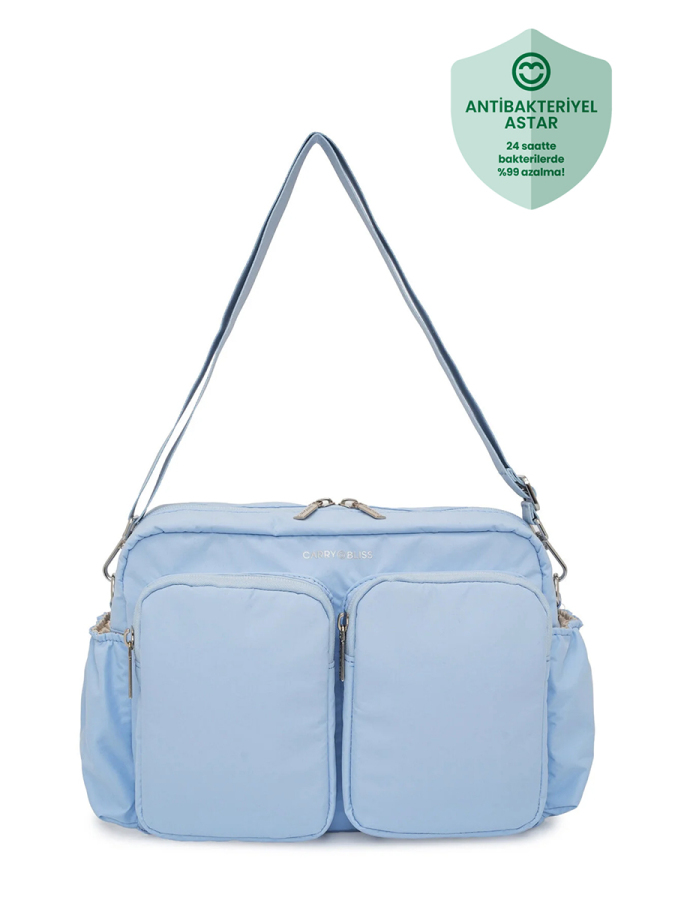 Mavi DuoPack Çok Gözlü Anne Bebek Çantası - 1