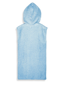 Unisex Çocuk Plaj Havlusu Havlu Bornoz Kapüşonlu Fermuarlı Standart - 5