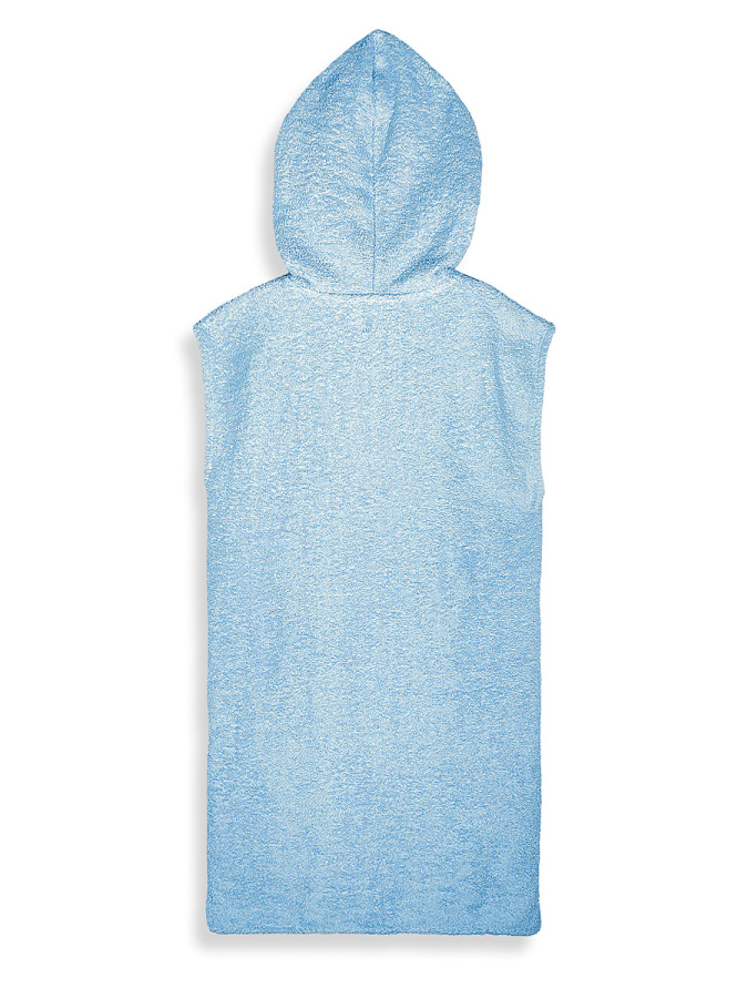 Unisex Çocuk Plaj Havlusu Havlu Bornoz Kapüşonlu Fermuarlı Standart - 5