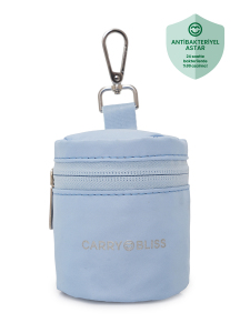 Mavi PaciPal Astarlı Emzik Saklama Çantası - Carry Bliss