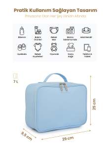 Mavi TidyPack Bebek Bez Düzenleme Çantası - 2