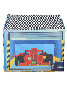 Mavi Yarış Arabalı Erkek Çocuk Oyun Evi Katlanabilir ve Eğlenceli Oyun Çadırı - 4