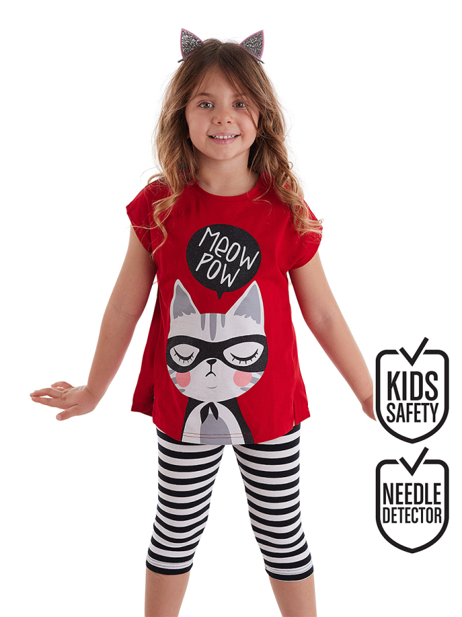 Meow Pow Girl Tunic&Leggings Set - 10