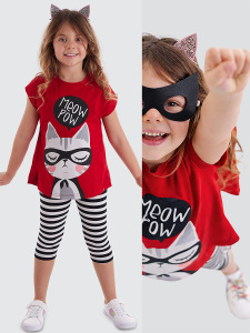 Meow Pow Girl Tunic&Leggings Set - MSHB&G