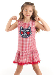 Meow&Sail Girl Woven Dress - Thumbnail