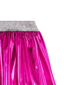Metallic Pink Foil Girl Skirt - 5